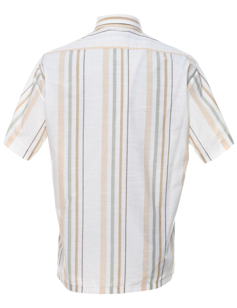 Striped Short Sleeved Shirt - M