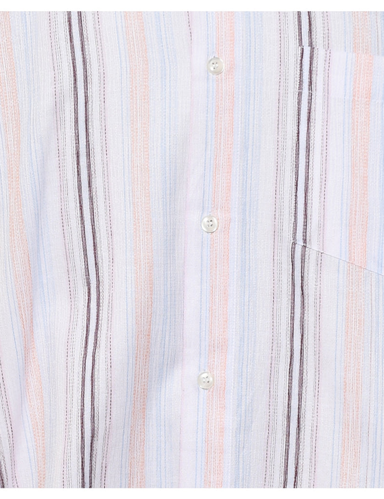 Striped Short Sleeved Shirt - M