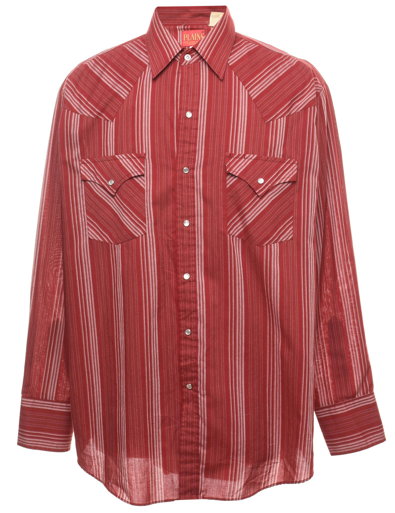 Striped Western Shirt - L