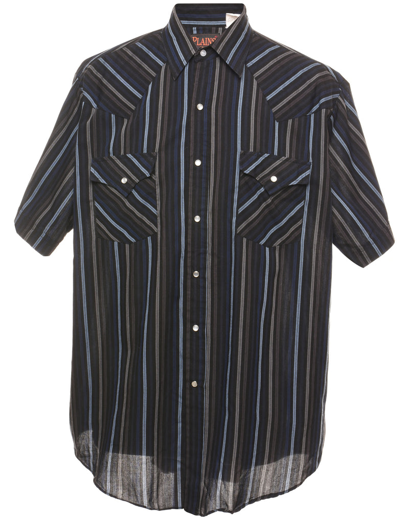 Striped Western Shirt - L
