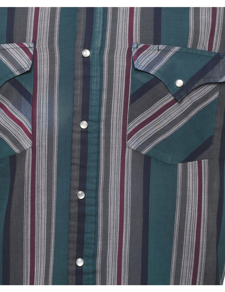 Striped Western Shirt - M