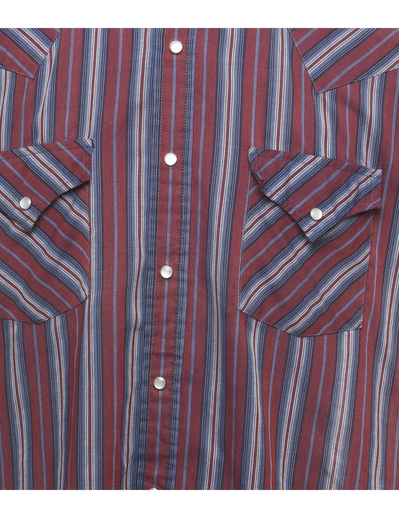 Striped Western Shirt - M