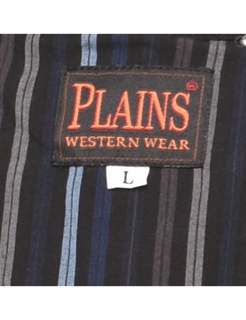 Striped Western Shirt - L