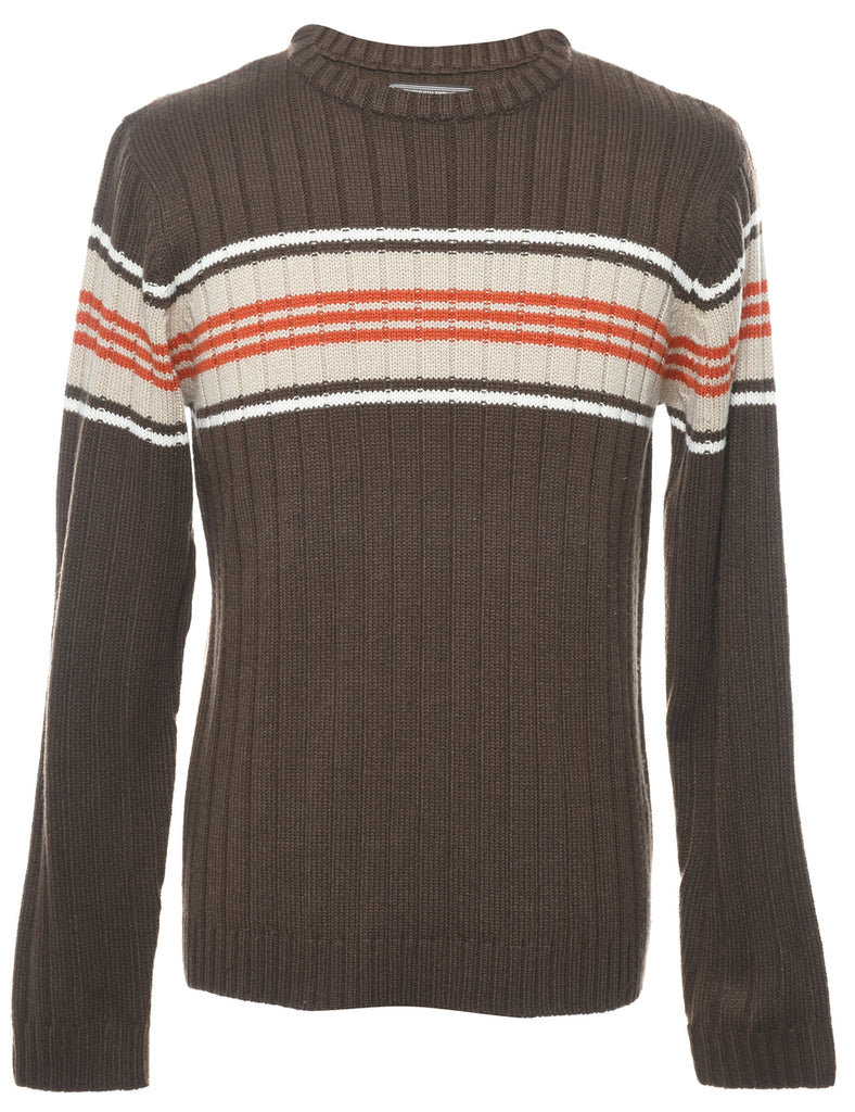Striped Y2K Jumper - L