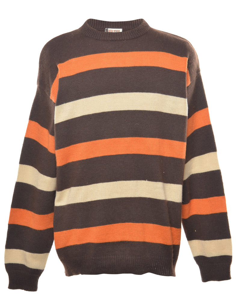 Striped Y2K Jumper - L