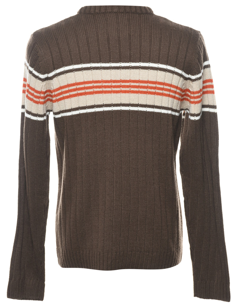Striped Y2K Jumper - L