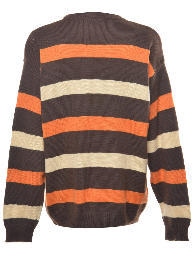 Striped Y2K Jumper - L