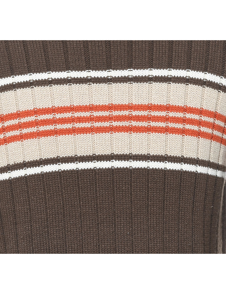 Striped Y2K Jumper - L