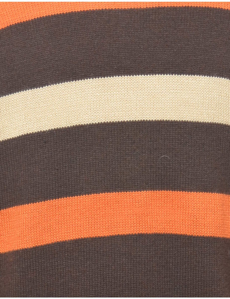 Striped Y2K Jumper - L