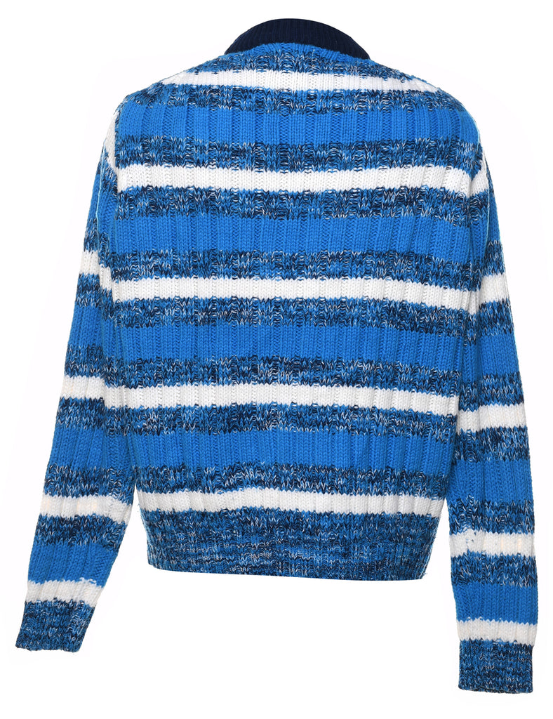Stripy Pattern Jumper - L