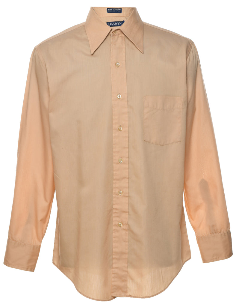 Tan Classic 1970s Shirt - L