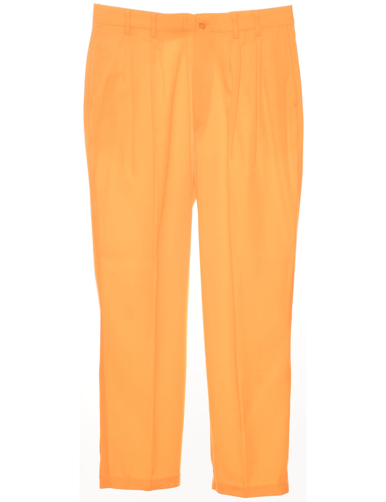 Tapered Orange Trousers - W34 L30