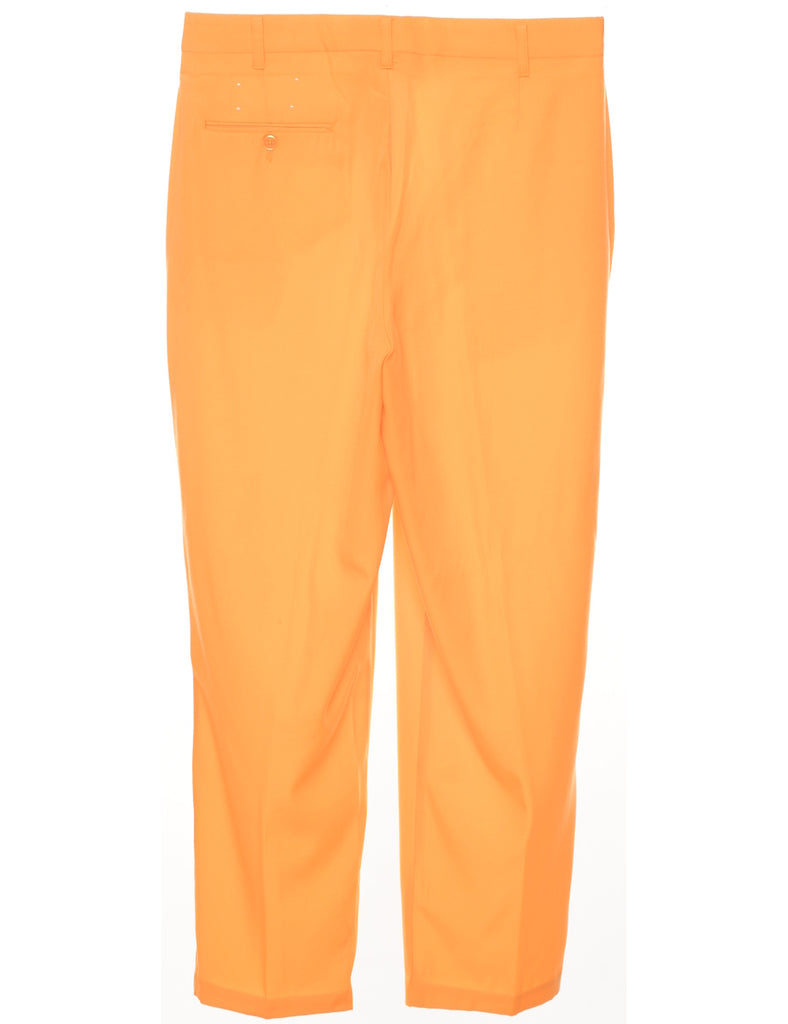 Tapered Orange Trousers - W34 L30