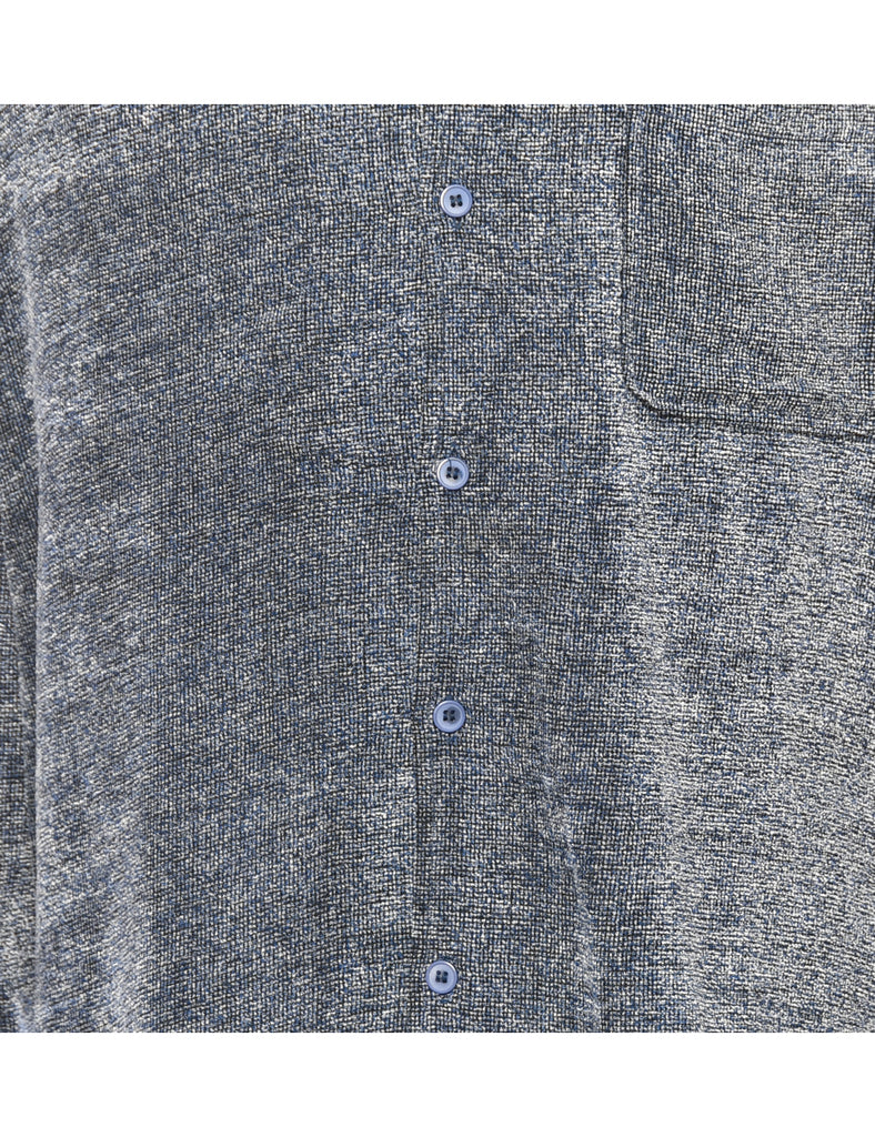 Textured Blue Shirt - L