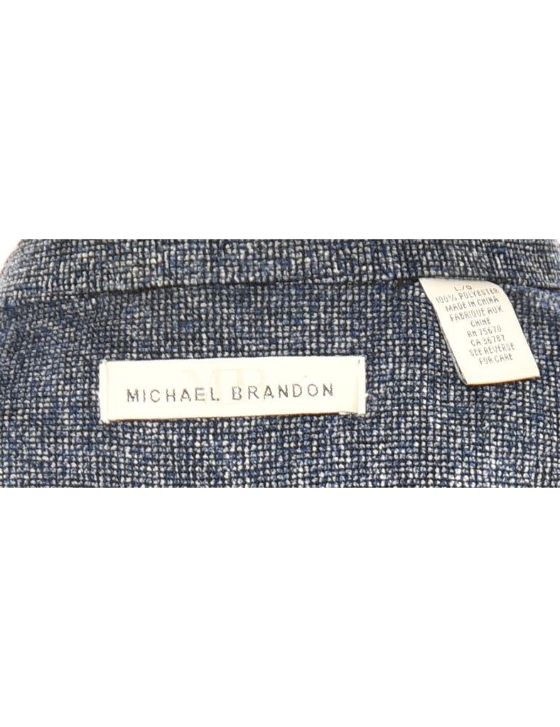 Textured Blue Shirt - L