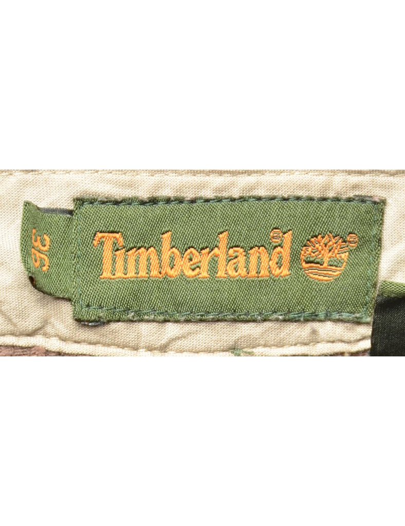 Timberland Brown Pleated Corduroy Trousers - W34 L34