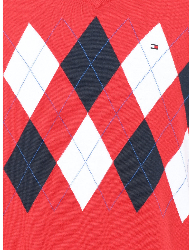 Tommy Hilfiger Argyle Jumper - XL