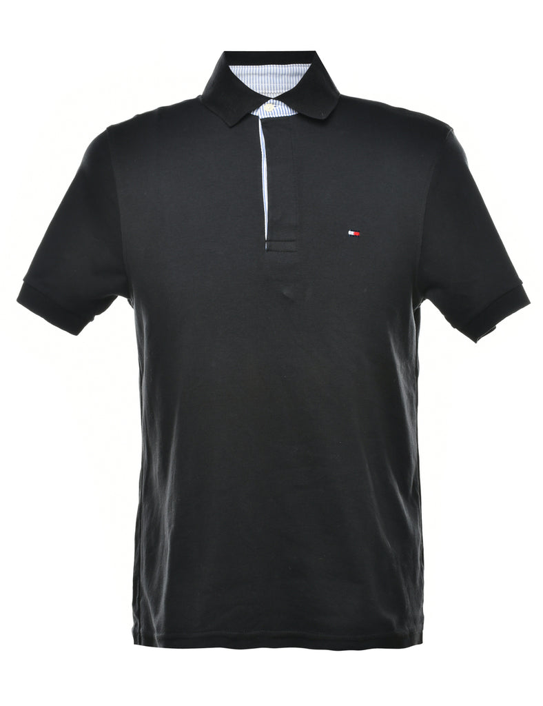 Tommy Hilfiger Black Classic Polo T-shirt - M