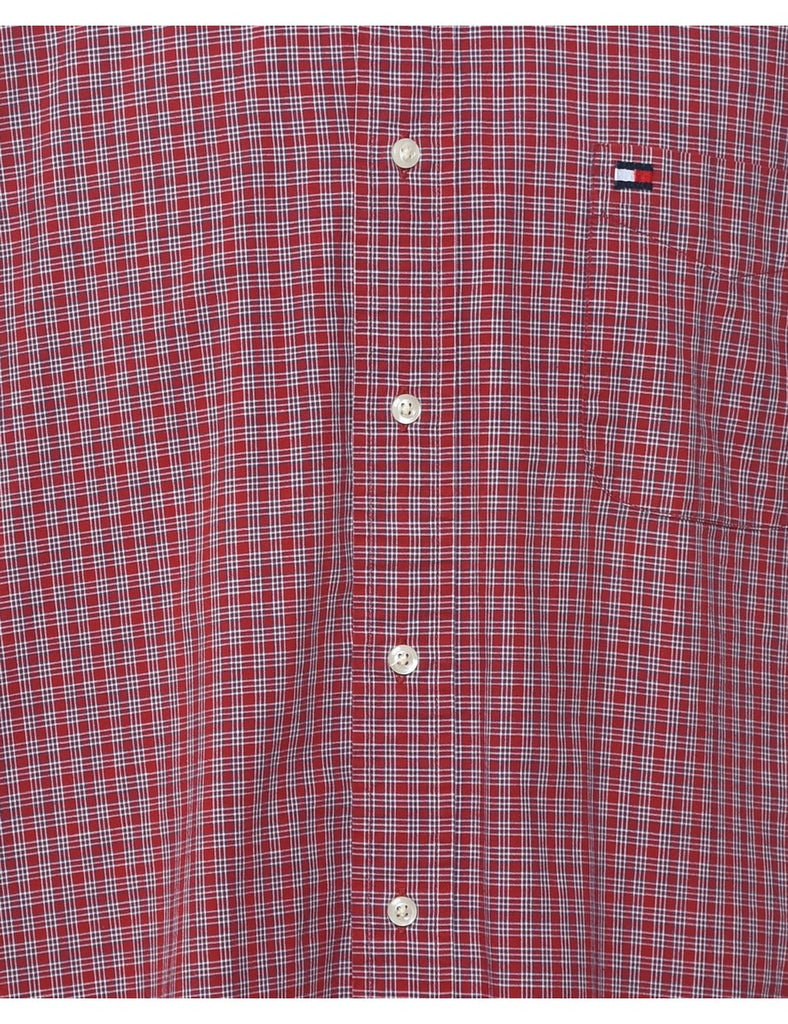 Tommy Hilfiger Black, Red & White Checked Shirt - M