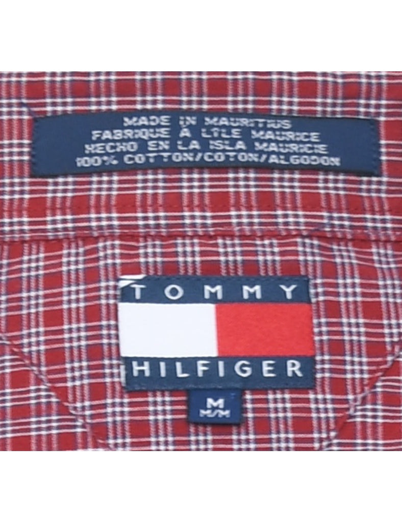 Tommy Hilfiger Black, Red & White Checked Shirt - M