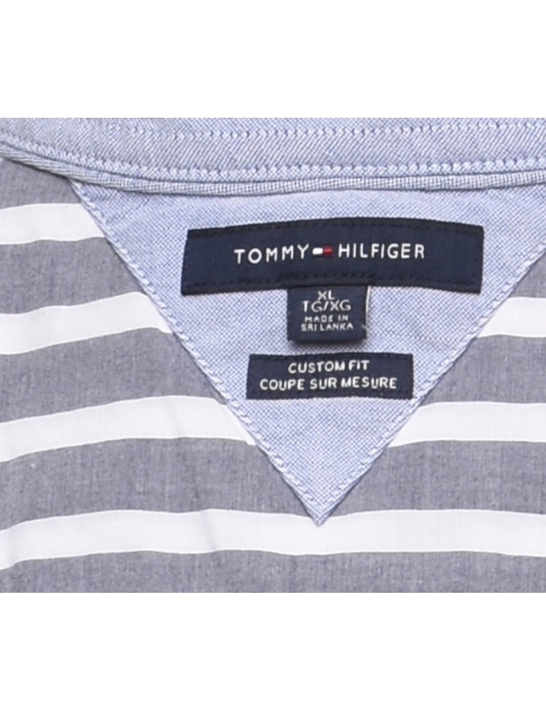 Tommy Hilfiger Grey Striped Shirt - XL
