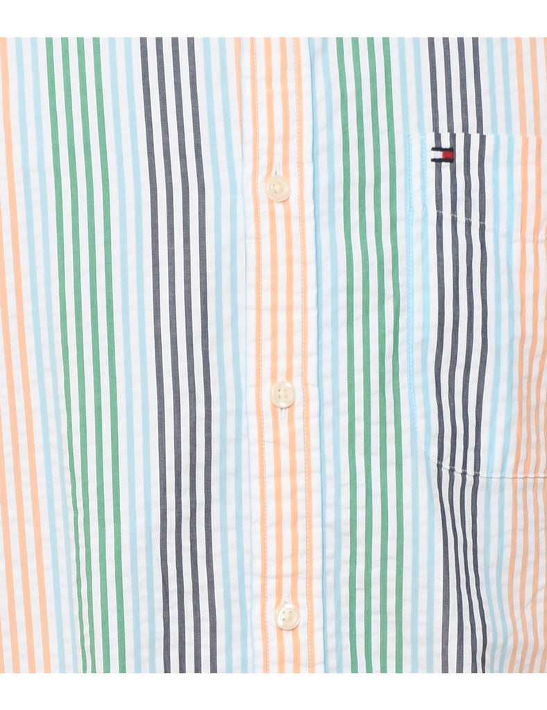Tommy Hilfiger Multi-Colour Short Sleeved Shirt - L