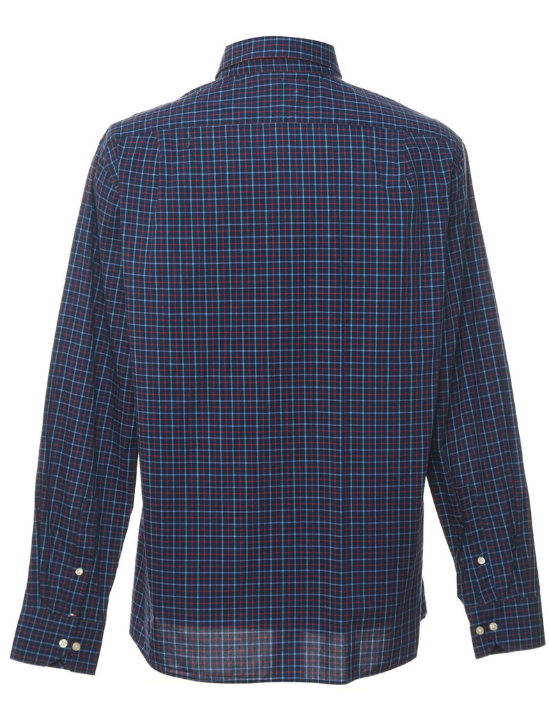 Tommy Hilfiger Navy, Red & White Checked Shirt - L