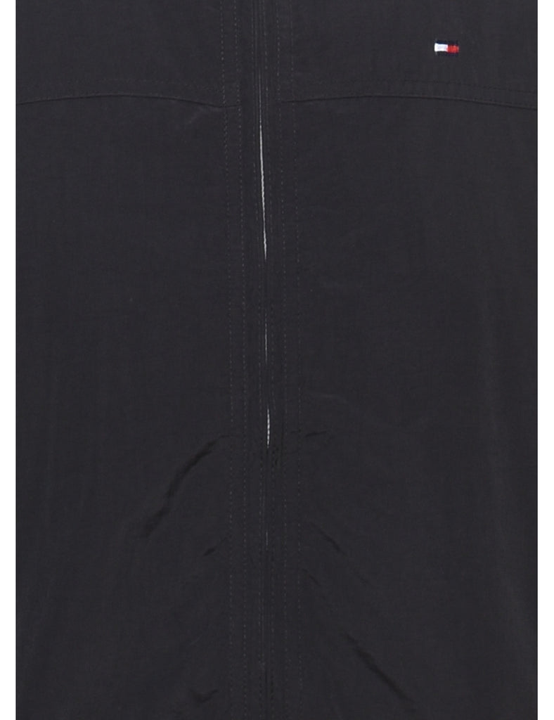 Tommy Hilfiger Printed Black & White 1990s Nylon Jacket - XL