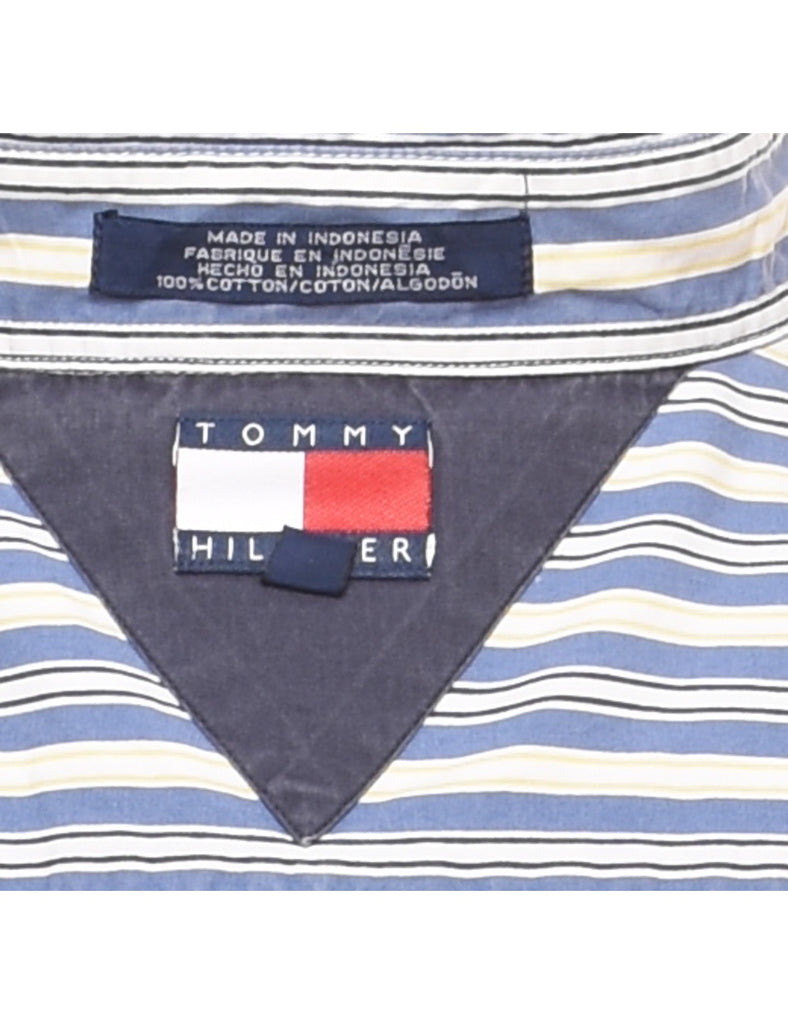 Tommy Hilfiger Striped Blue Shirt - XL