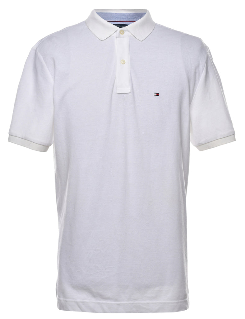 Tommy Hilfiger White Polo Shirt - M