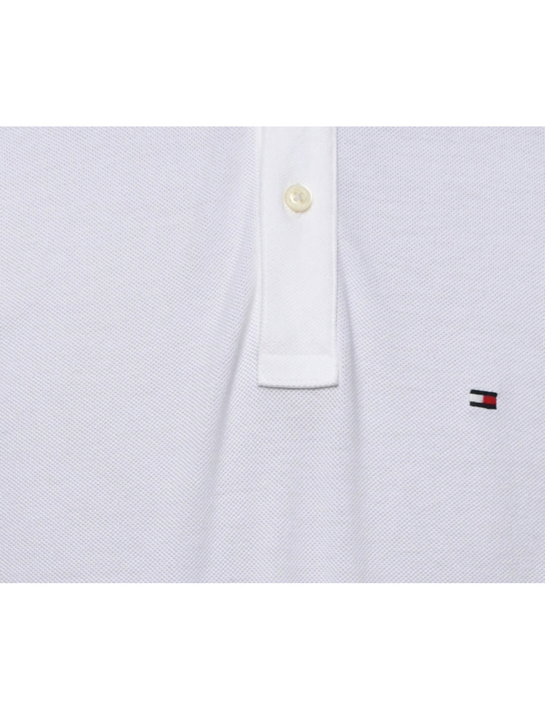 Tommy Hilfiger White Polo Shirt - M