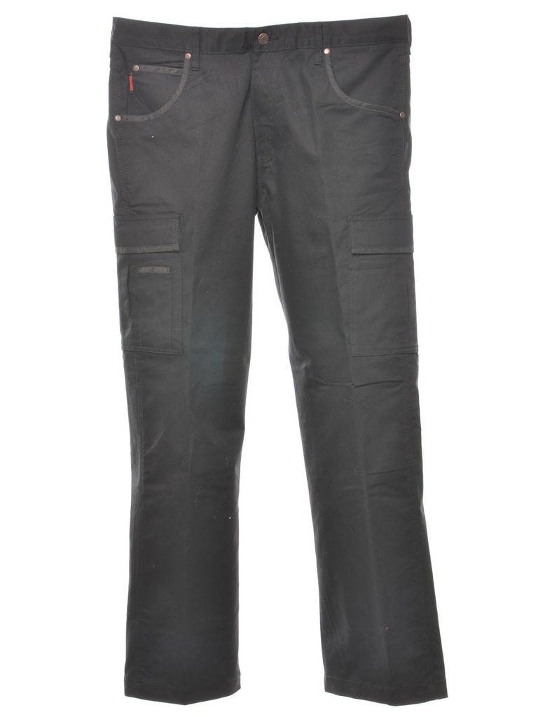 Tough Duck Black Cargo Trousers - W36 L34