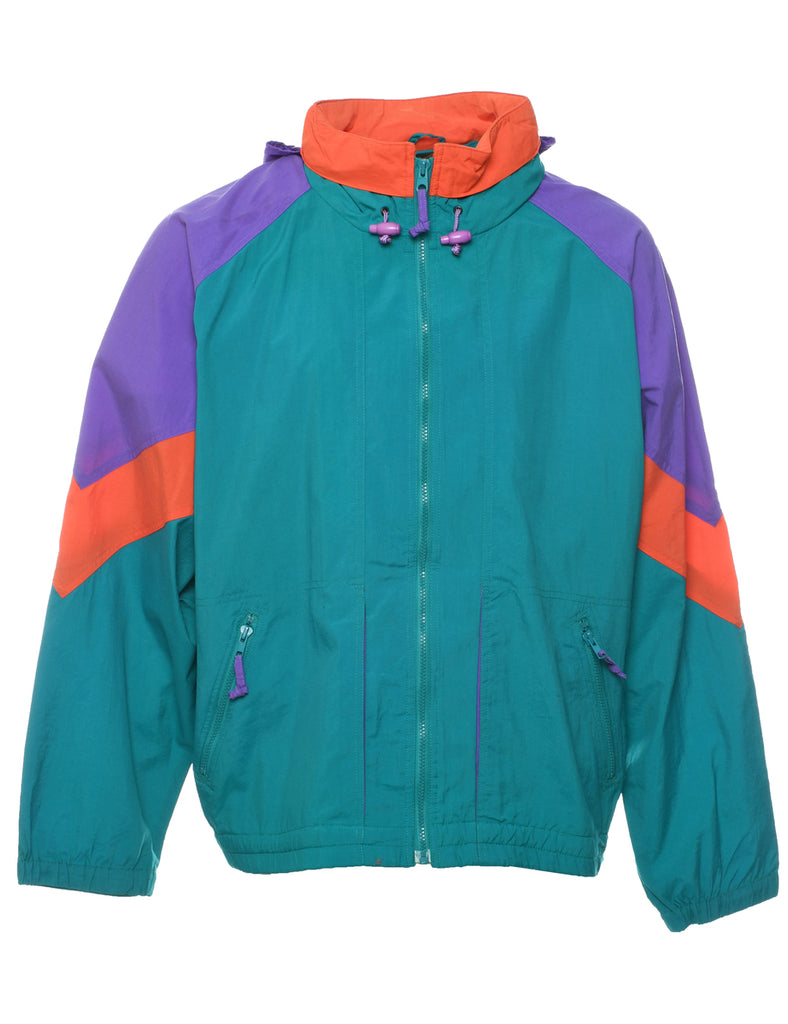 Turquoise Nylon Jacket - XL