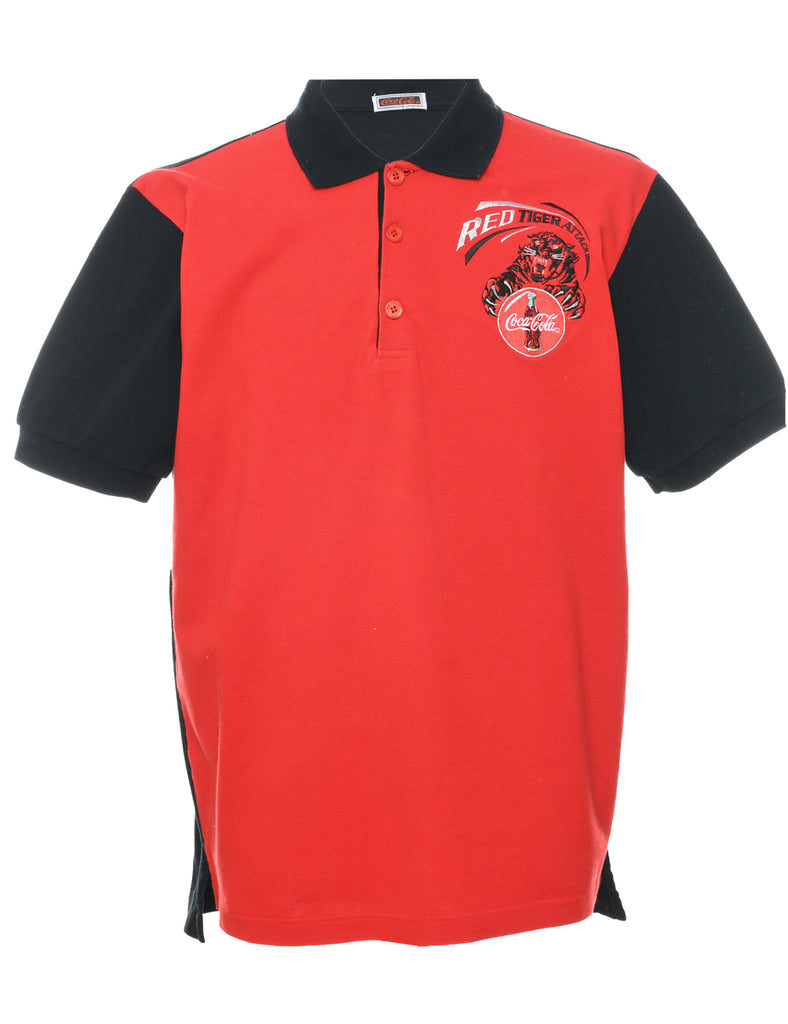 Two Tone Cocacola Polo Shirt - L