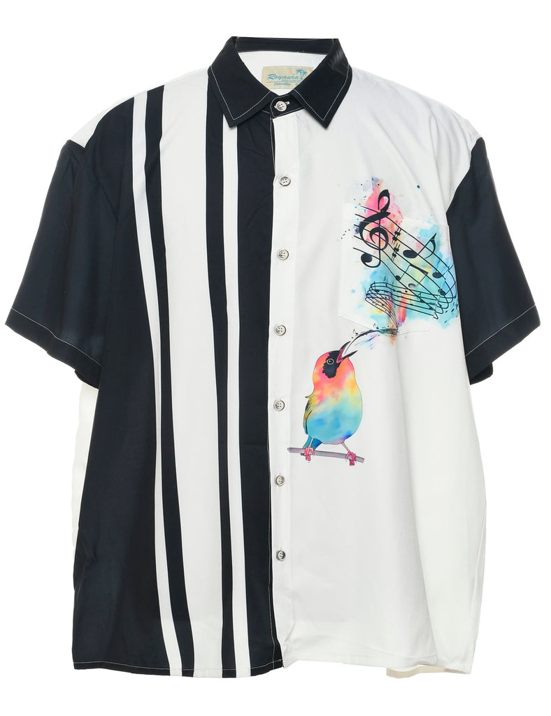 Two Tone Short Sleeved Shirt - XL