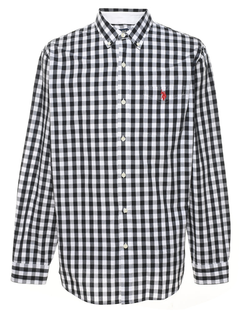U.S.Polo Assn. Long Sleeved Checked Shirt - L