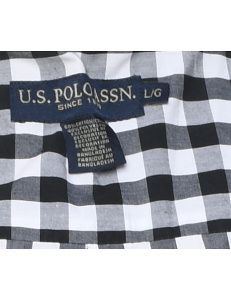 U.S.Polo Assn. Long Sleeved Checked Shirt - L
