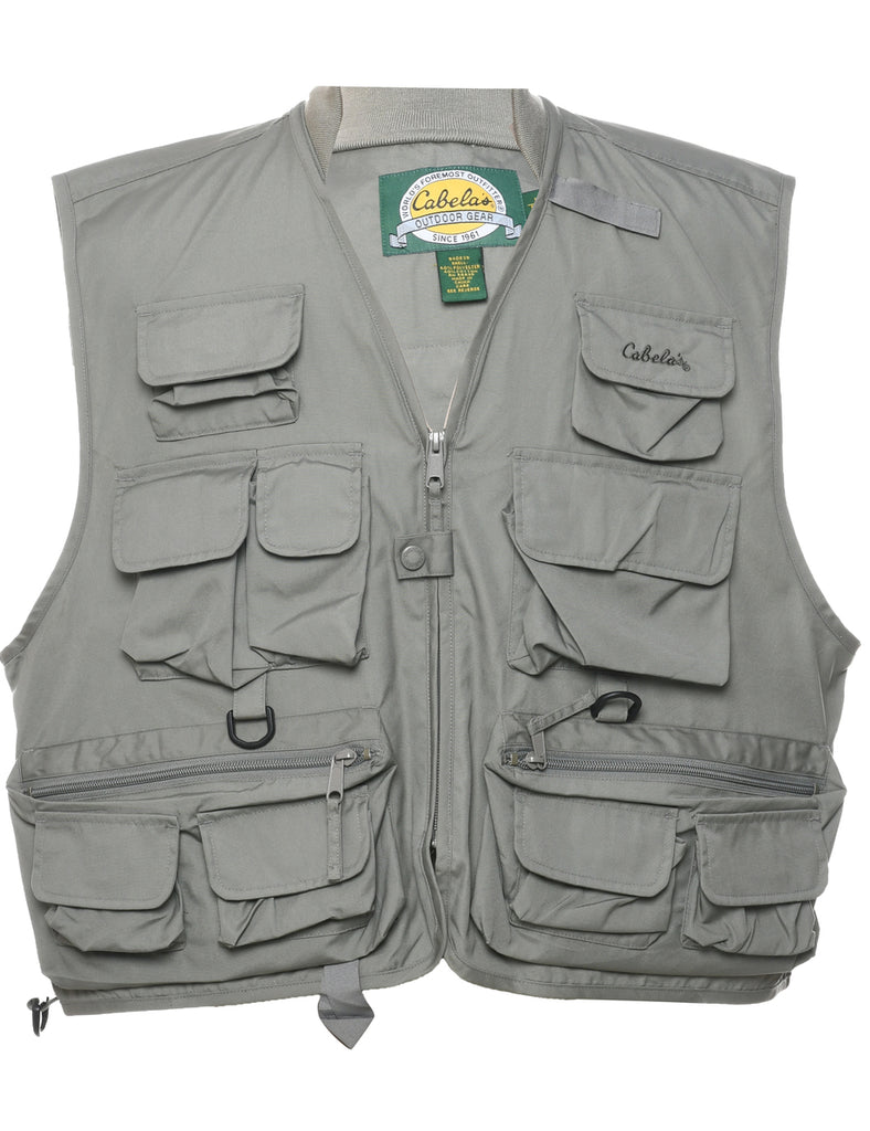 Utilitarian Beige Waistcoat - L