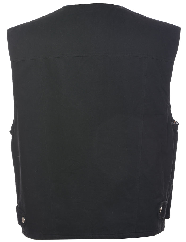 Utilitarian Black Waistcoat - XL