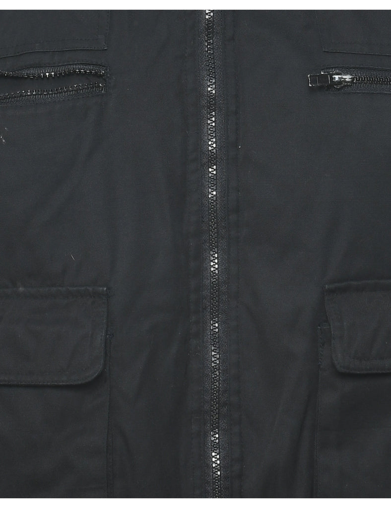 Utilitarian Black Waistcoat - L
