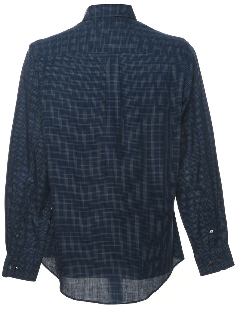 Van Heusen Checked Navy & White Shirt - S