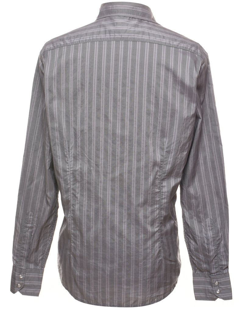 Van Heusen Grey Classic Western Shirt - L