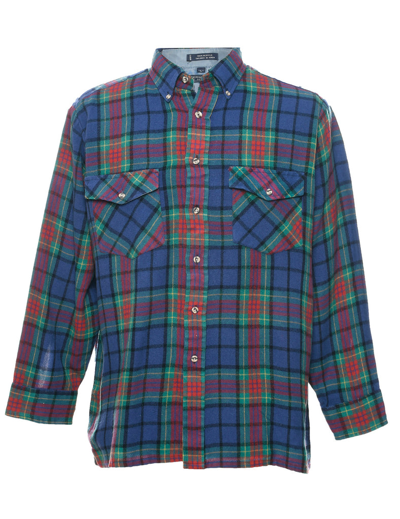 Van Heusen Plaid Shirt - L