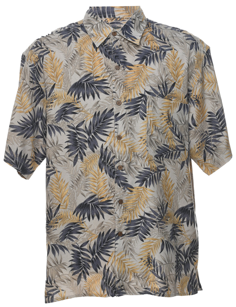 Van Heusen Silk Multi-colour Hawaiian Shirt - L