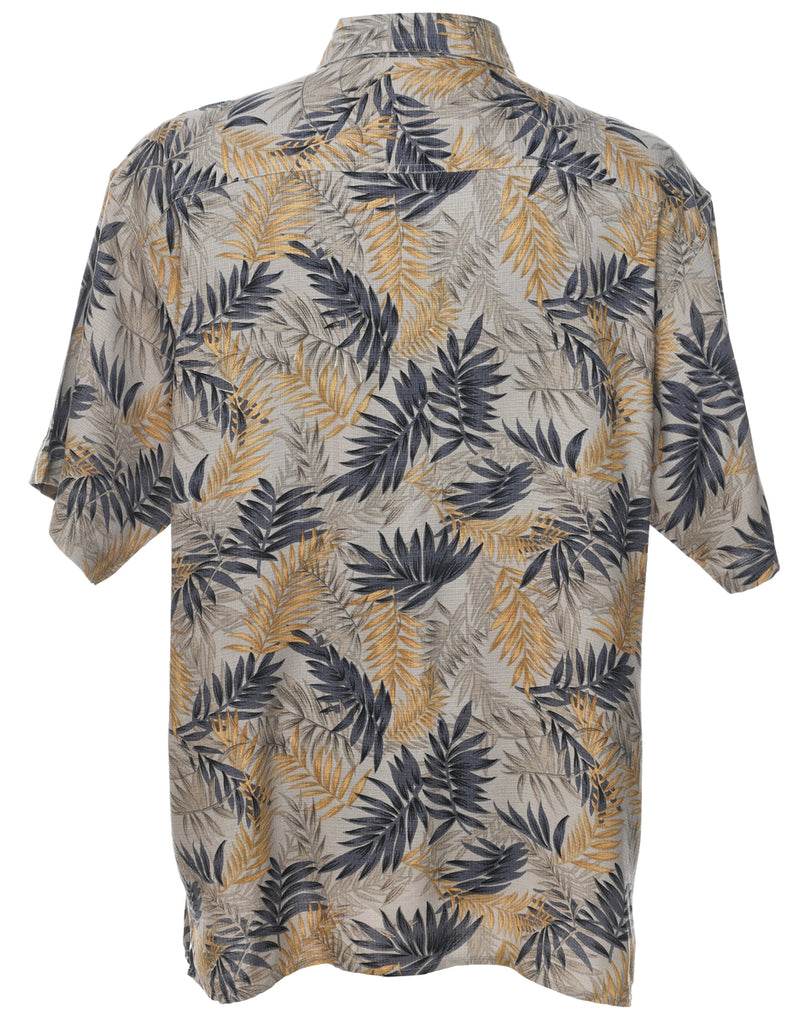 Van Heusen Silk Multi-colour Hawaiian Shirt - L