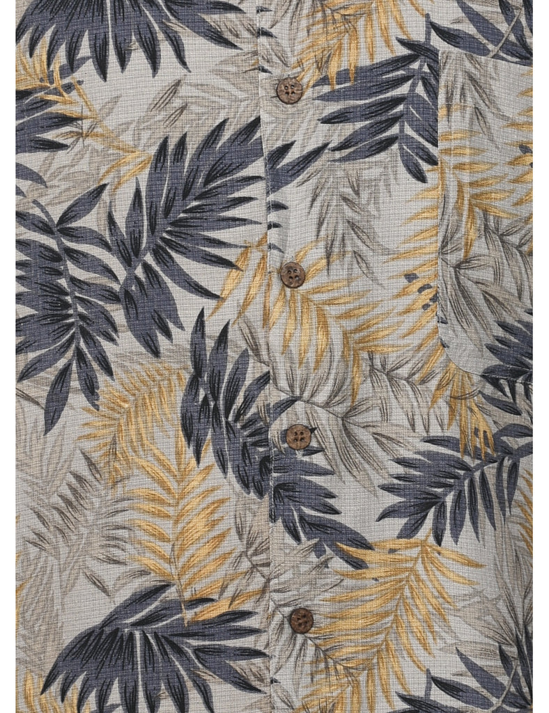 Van Heusen Silk Multi-colour Hawaiian Shirt - L