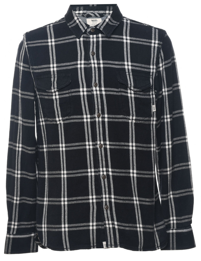 Vans Checked Black Flannel Shirt - M