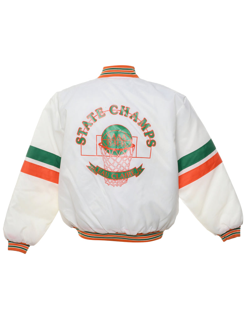 White Bomber Jacket - XL