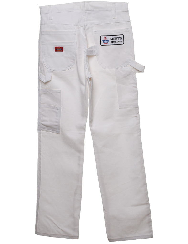 White Y2K Cargo Trousers - W30 L32