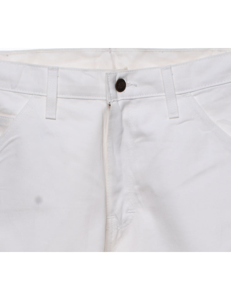 White Y2K Cargo Trousers - W30 L32